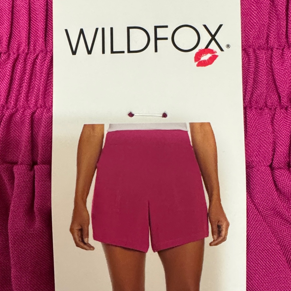 Wildfox Magenta Pink High Waist Women's Shorts